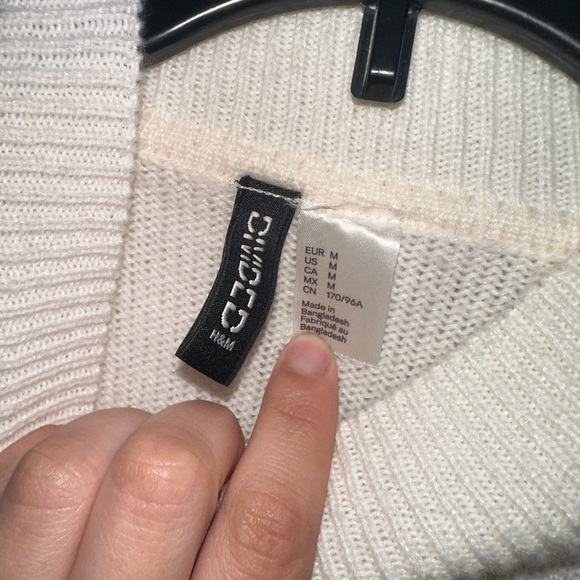 Striped turtleneck cropped sweater - Picture 3 of 3